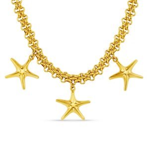 LUXE Statement Chain & Starfish Necklace