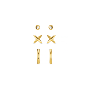 Cross & Micro Hoop Pack Ear Stacking Set