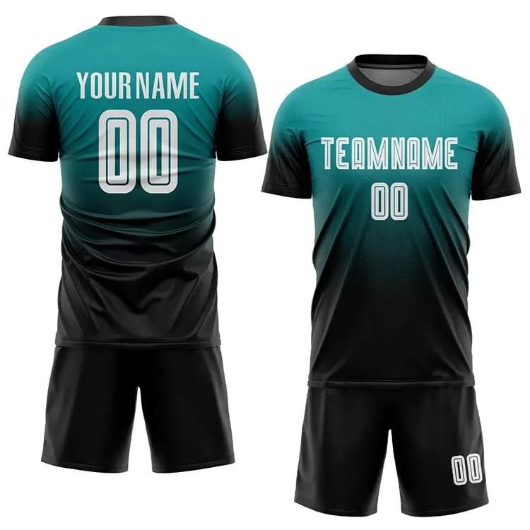 Custom football jerseys displayed in the FANKIT store