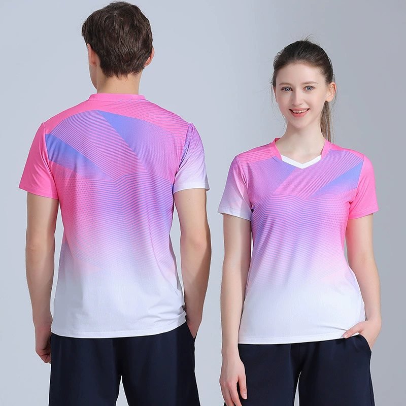 Unisex soccer jersey fit guide showing front and back jersey fit on adult models