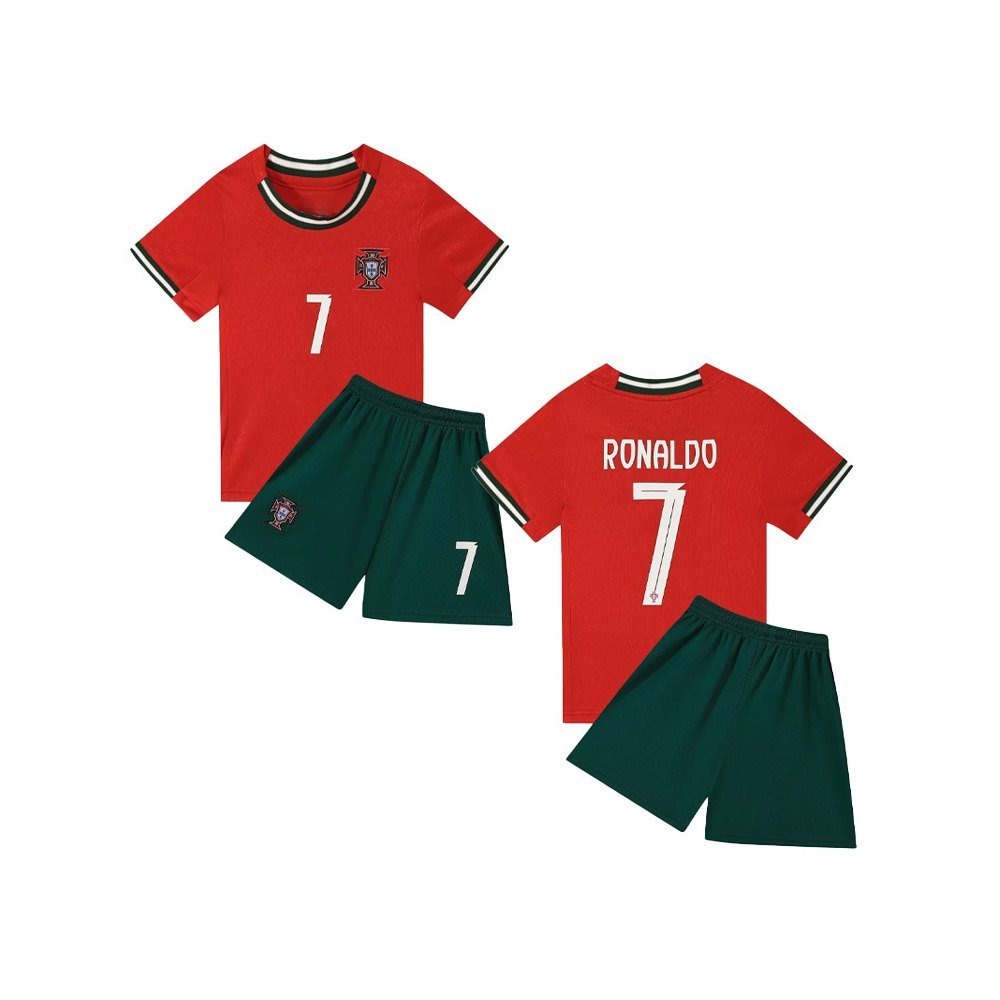 Kids football kit with custom name and number
