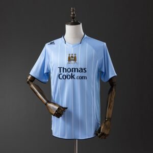 08/09 Home Retro Manchester City Jersey (England) - front view