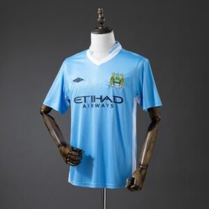 11/12 Manchester City Home Retro Jersey - Front View
