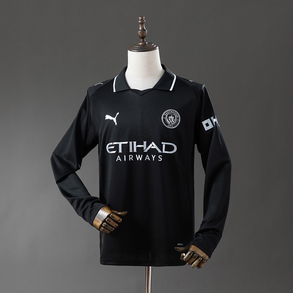 25/26 Manchester City Away Long Sleeve Jersey - Front View