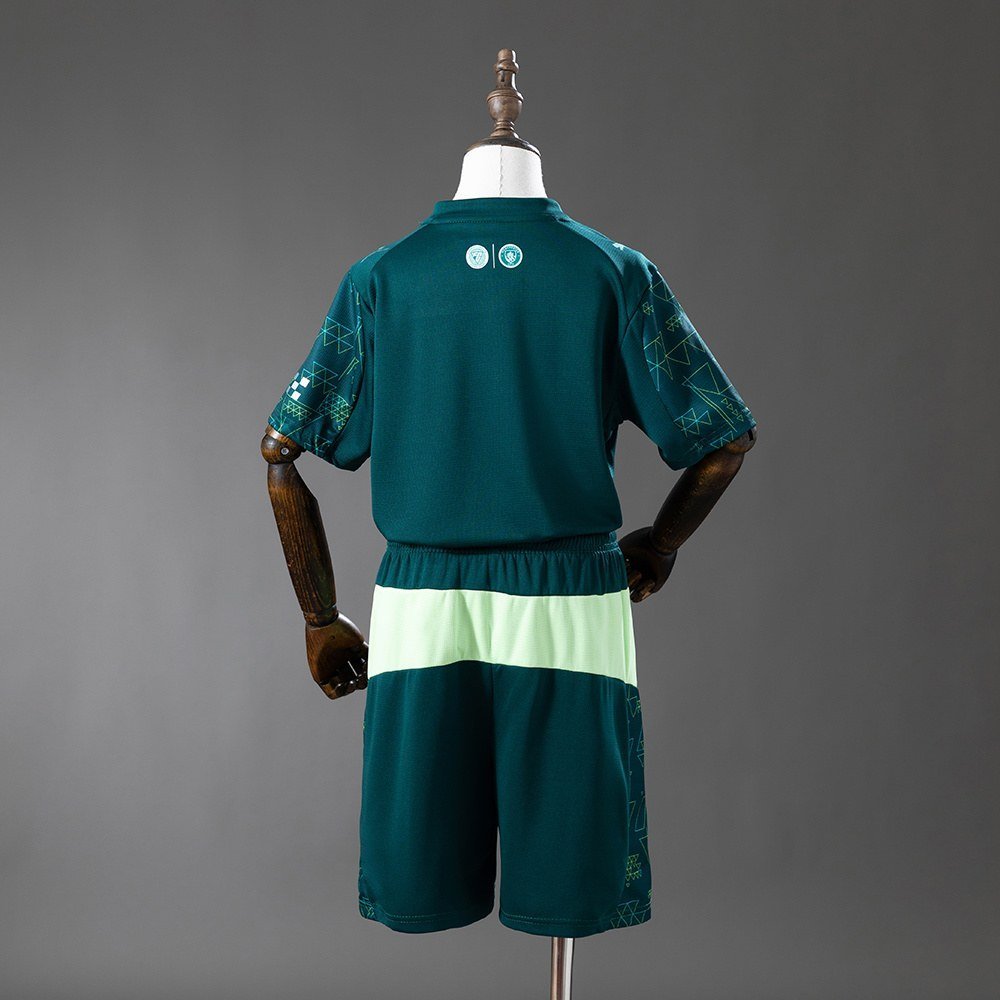 25/26 Manchester City Fourth Away Kids Kit Jersey - Back View