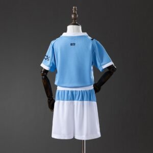 25/26 Manchester City Home Kids Kit Jersey - Front View