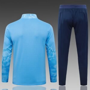 25/26 Manchester City Light Blue Half-Zip Spray Training Jacket - Front View