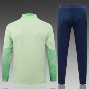 25/26 Manchester City Light Green Half-Zip Spray Training Jacket - Front View