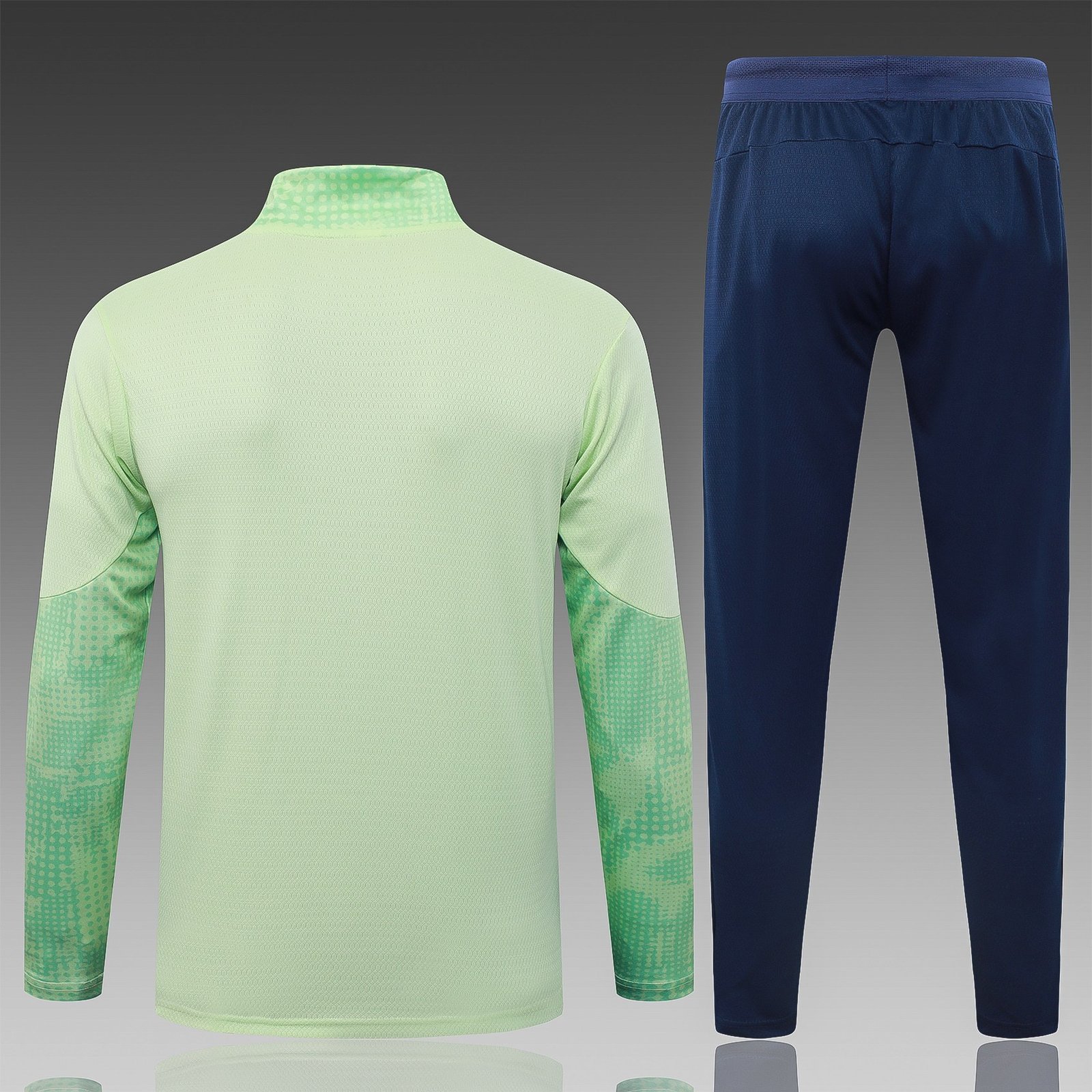 25/26 Manchester City Light Green Half-Zip Spray Training Jacket - Front View