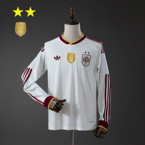 Spain 2026 Away 2-Star Champion Edition Long Sleeve Jersey - front view