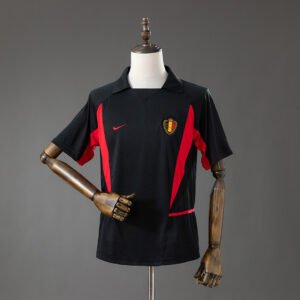 Belgium 2002 Away Retro Jersey - front view