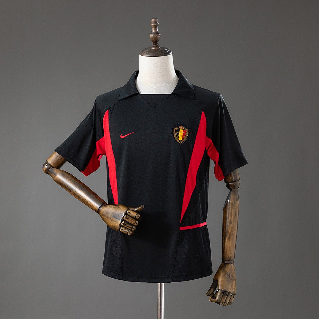 Belgium 2002 Away Retro Jersey - front view