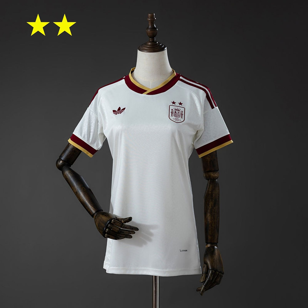 Spain 2026 Women's Away 2-Star Champion Edition Jersey - back view