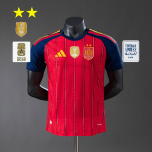 Spain 2026 Home 2-Star Champion Edition Player Version Jersey - front view
