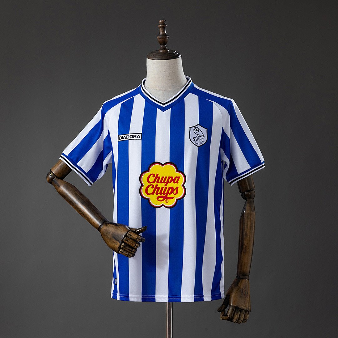 Sheffield Wednesday 2001 Home Game Retro Jersey - front view