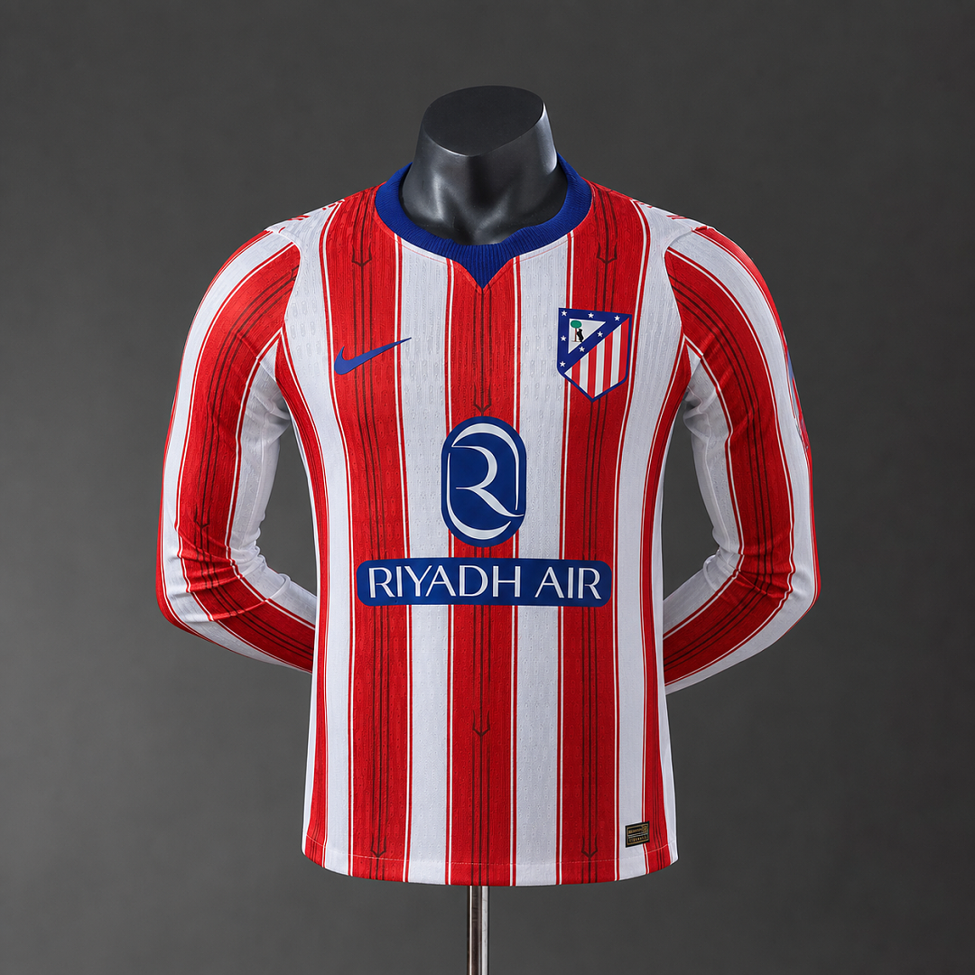 Atletico Madrid 26/27 Home Player Version Long Sleeve Jersey - front view