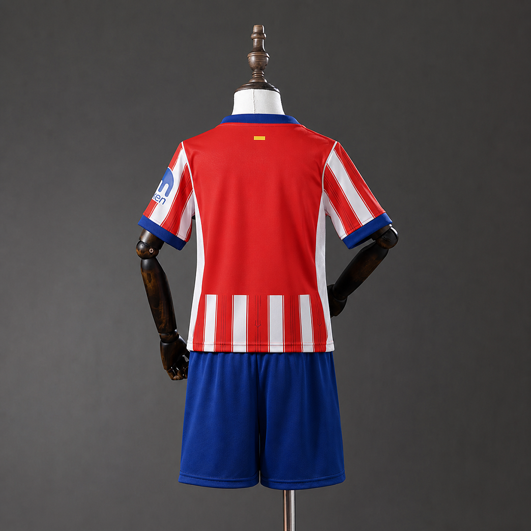 Atletico Madrid 26/27 Home kids kit Jersey - back view