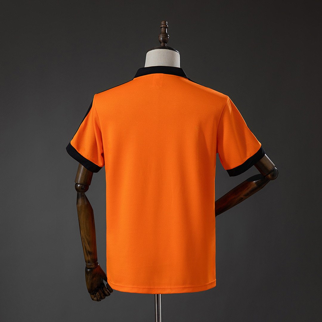 Netherlands 1980 Home Retro Jersey - back view