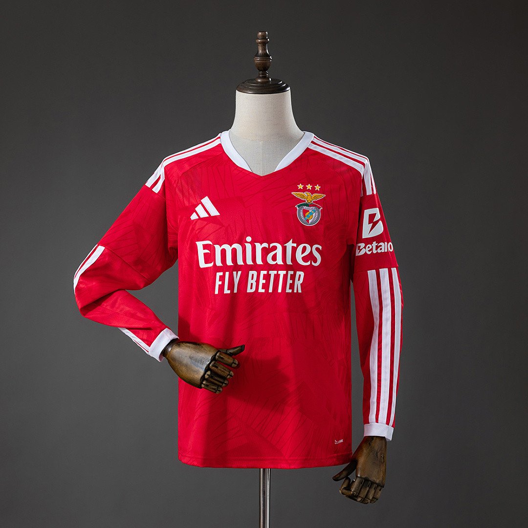 Benfica 26/27 Home Long Sleeved Jersey - front view