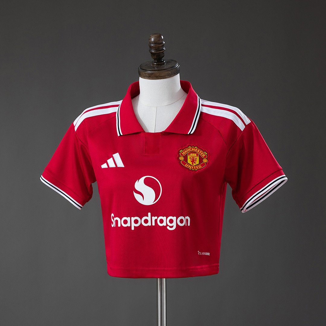 M-U 26/27 Home Womens Crop Jersey - front view
