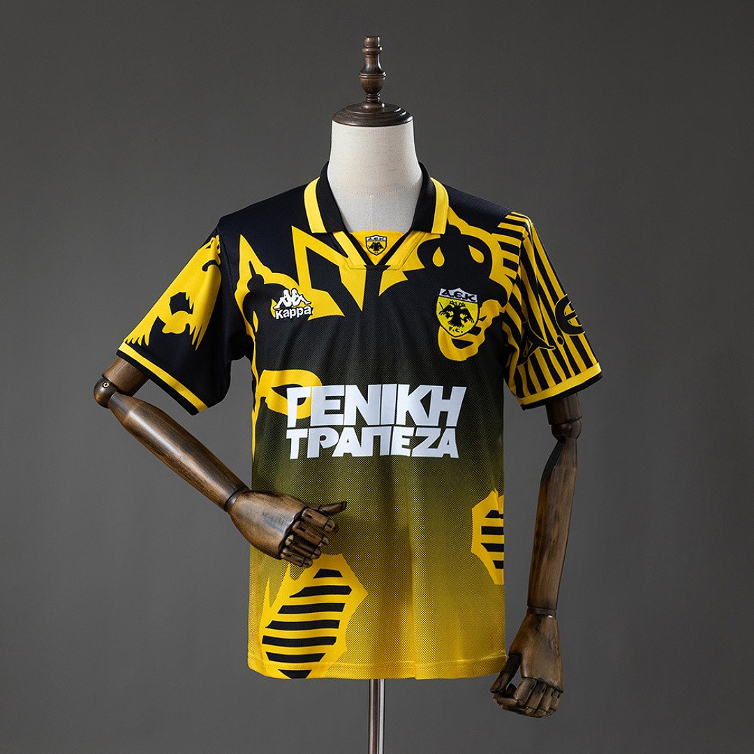 AEK Athens 97/98 Home Retro Jersey - front view