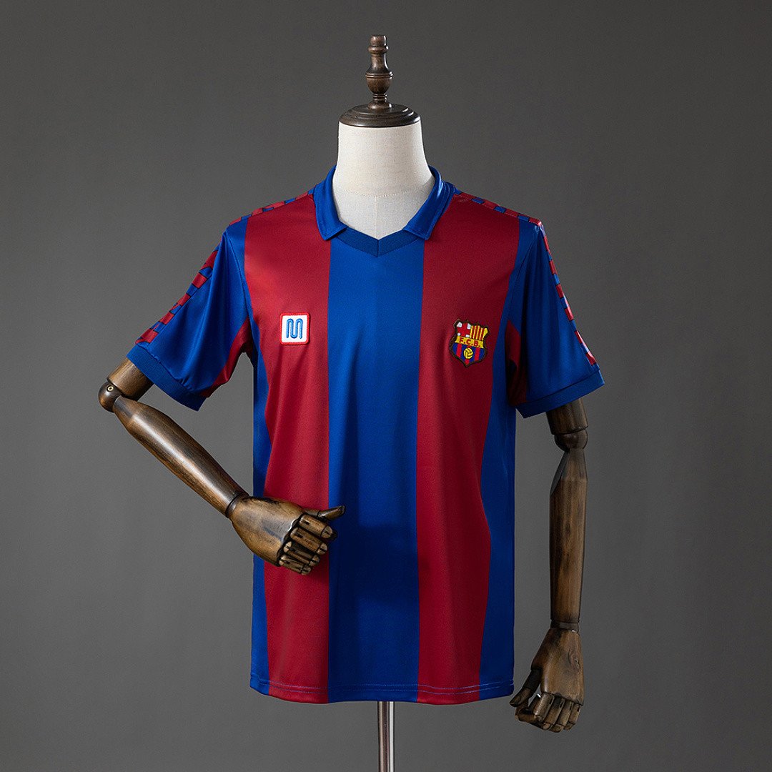Barcelona 80/81 Home Retro Jersey - front view