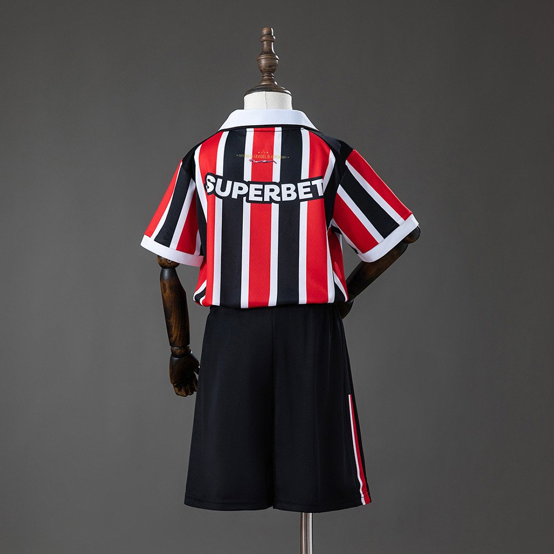 Sao Paulo 26/27 Away Kids Kit Jersey - back view