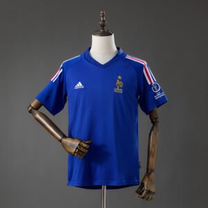 France 2002 Home Retro Jersey - front view