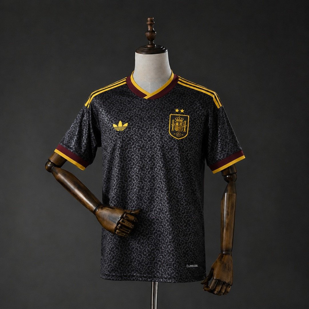 Spain 2026 Special Edition 2-Star - Black Jersey - front view