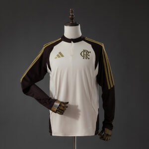 Flamengo 26/27 Long Sleeved Training uniform Apricot - front view
