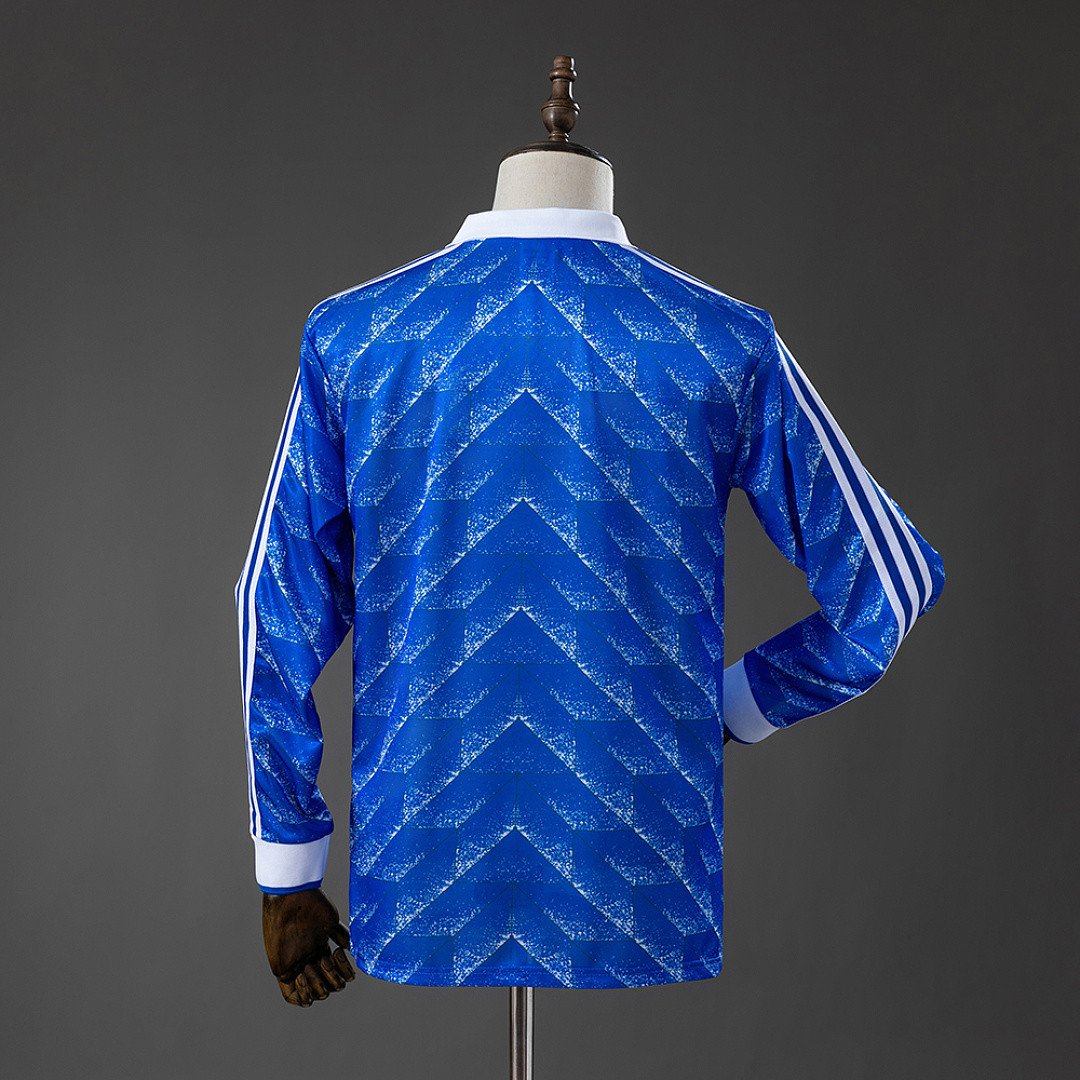 Karlsruher 89/90 Home Retro Long Sleeved Jersey - back view