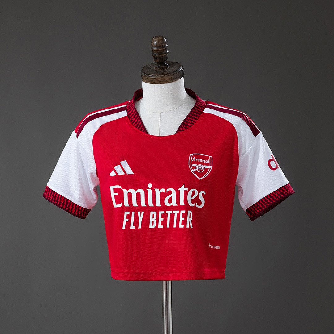 Arsenal 26/27 Home Match Women's Crop Jersey - Women's Match Day Top - front view
