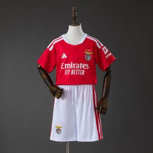 Benfica 26/27 Home Kids Kit Jersey - Youth Sized Jersey - front view
