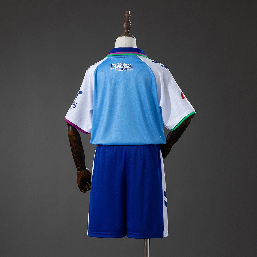 Malaga 26/27 Home Kids Kit Jersey - Kids Sized Supporter Kit - back view