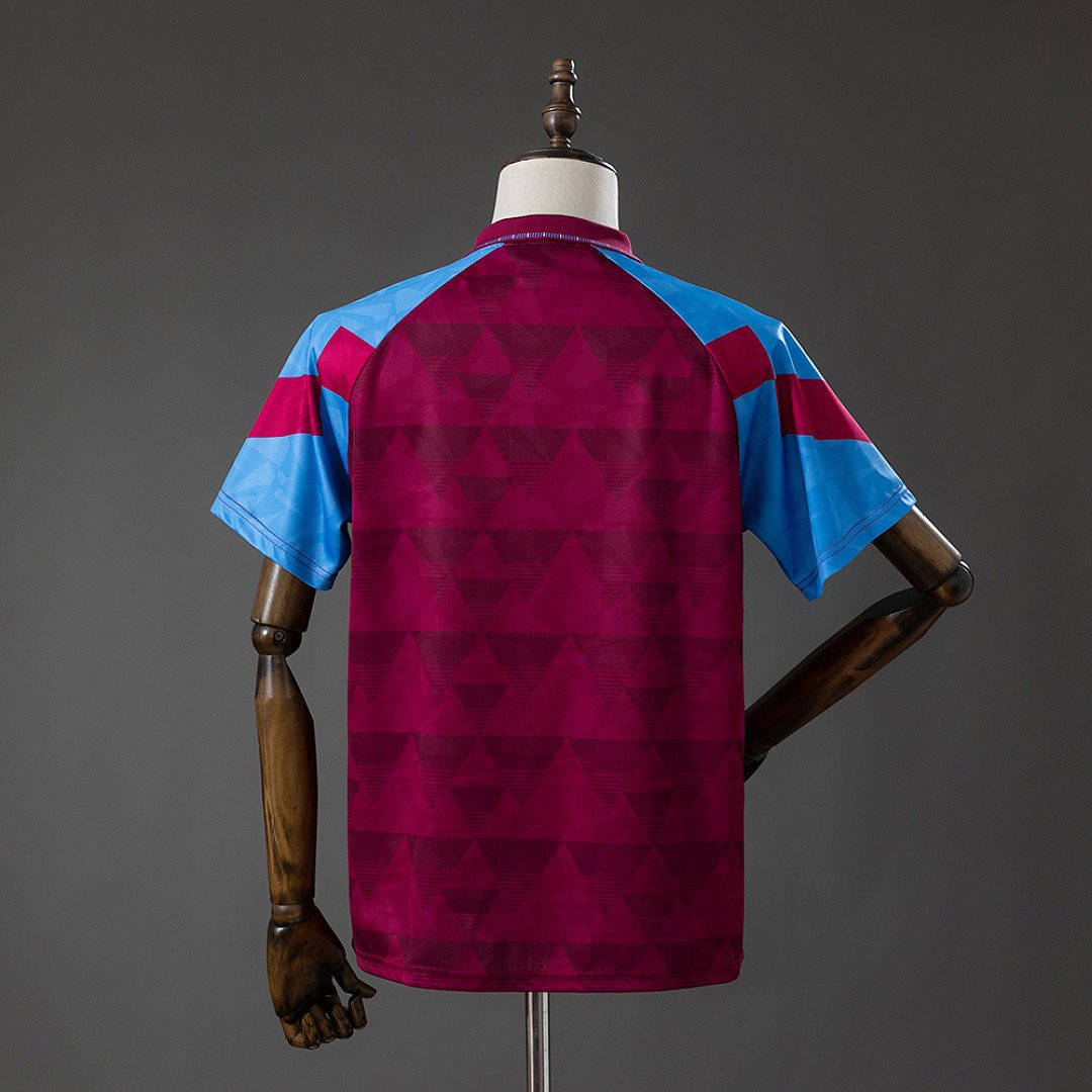 Aston Villa 1998 Home Stadium Retro Jersey - Nostalgic Retro Design - back view