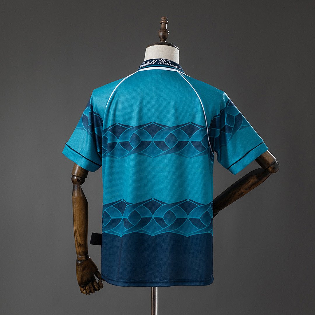 Sheffield Wednesday 1997 Away Retro Jersey - Retro Collector Piece - back view