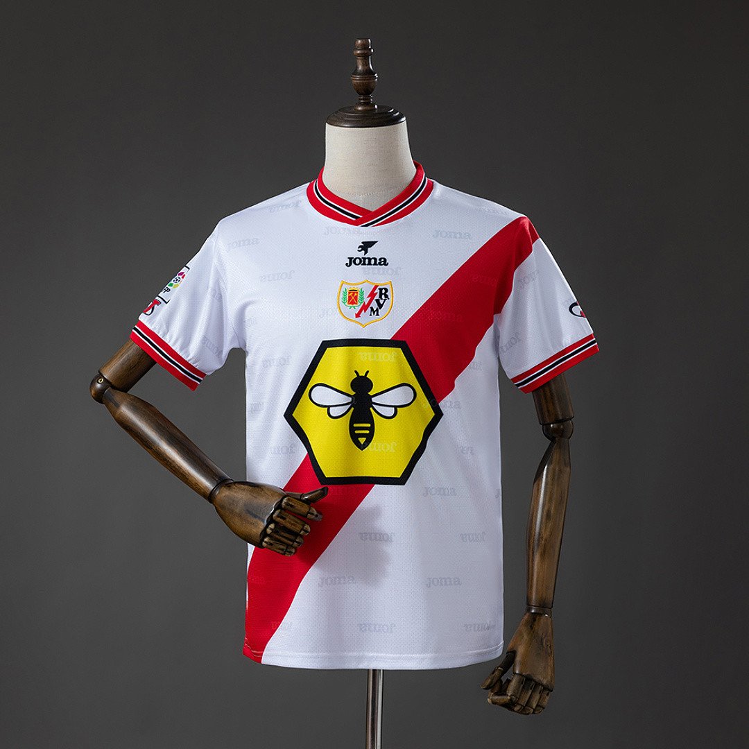 Rayo Vallecano 99/00 Home Retro Jersey - Retro Collector Piece - front view