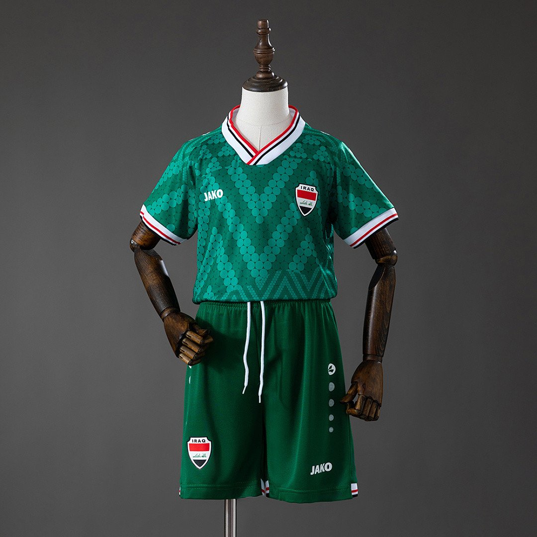 Iraq 2026 Away Kids Kit Jersey - Junior Fan Essential - front view