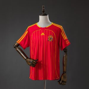 Spain 2006 Home Retro Jersey - Vintage Heritage Reproduction - front view