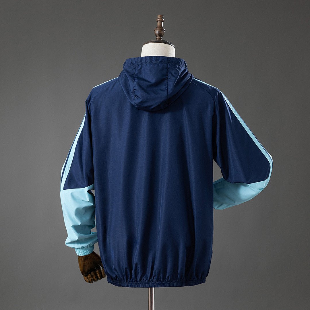 Argentina 2026 All Weather Jacket Windbreaker - Blue - All Weather Protection - back view
