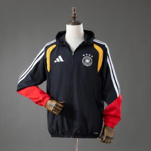Germany 2026 All Weather Jacket Windbreaker - Black - Weather Ready Outerwear - front view