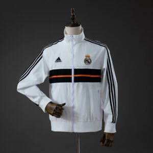 Real Madrid 13/14 Track Jacket Retro Windbreaker - Wind Blocking Shell - front view