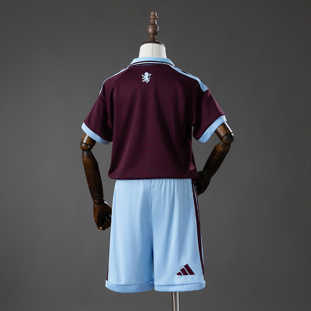 Aston Villa 26/27 Home Kids Kit Jersey - Next Generation Design - back view
