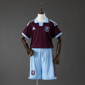 Aston Villa 26/27 Home Kids Kit Jersey - Next Generation Design - front view
