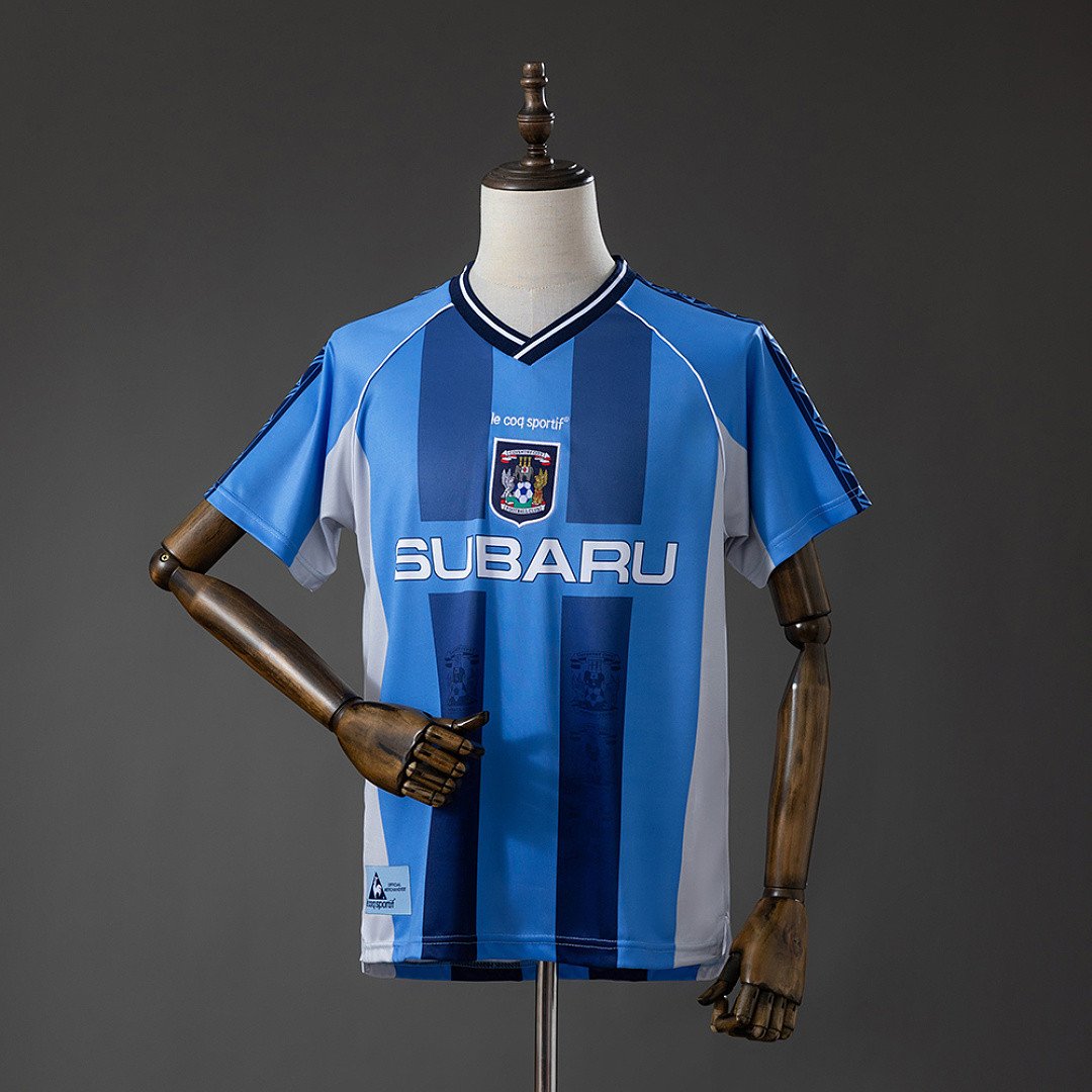 Coventry 98/99 Home Retro Jersey - Classic Era Recreation - front view