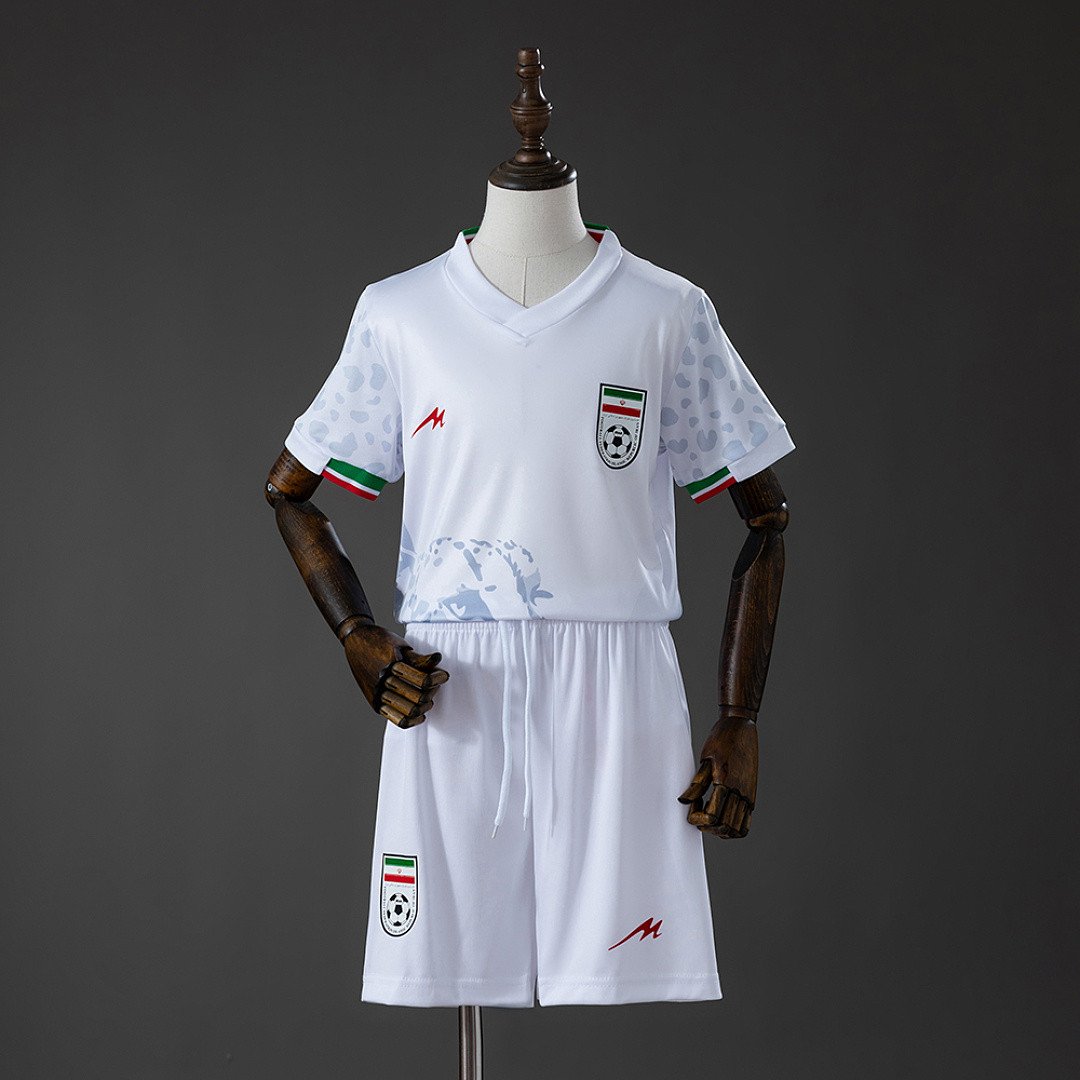 Iran 2026 Home Kids Kit Jersey - Kids Match Day Top - front view