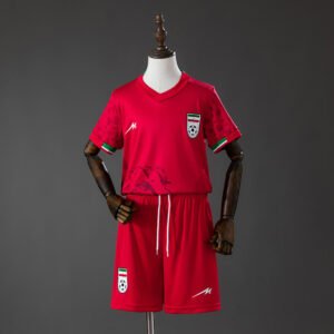 Iran 2026 Away Kids Kit Jersey - Young Supporter Kit - front view