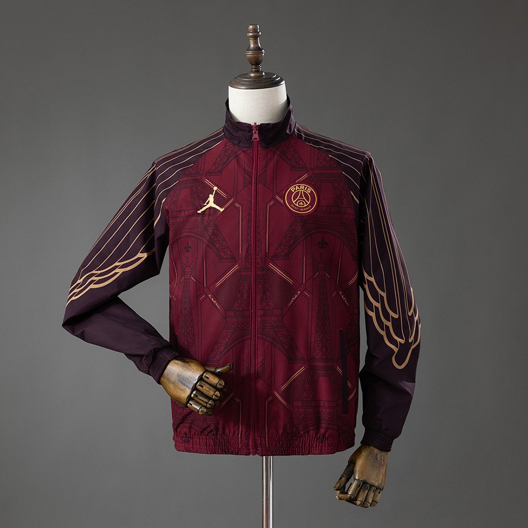 PSG X JORDAN 26/27 Reversible Anthem Jacket Windbreaker - Stadium Jacket Edition - back view