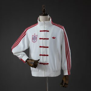 Spain CNY Tang Jacket Red - Stadium Jacket Edition - front view