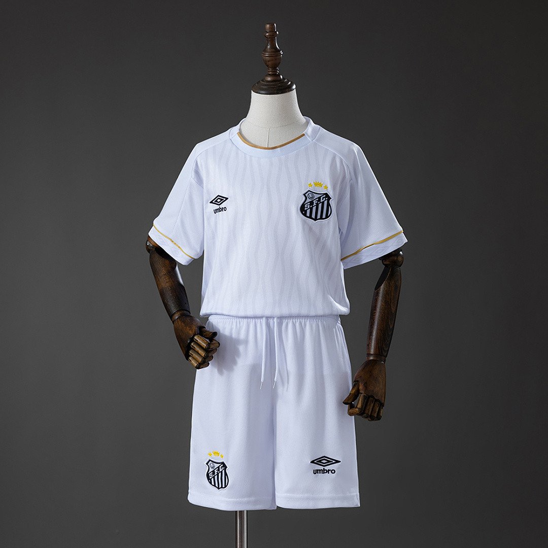 Santos 26/27 Home Kids Kit Jersey - Junior Fan Essential - front view